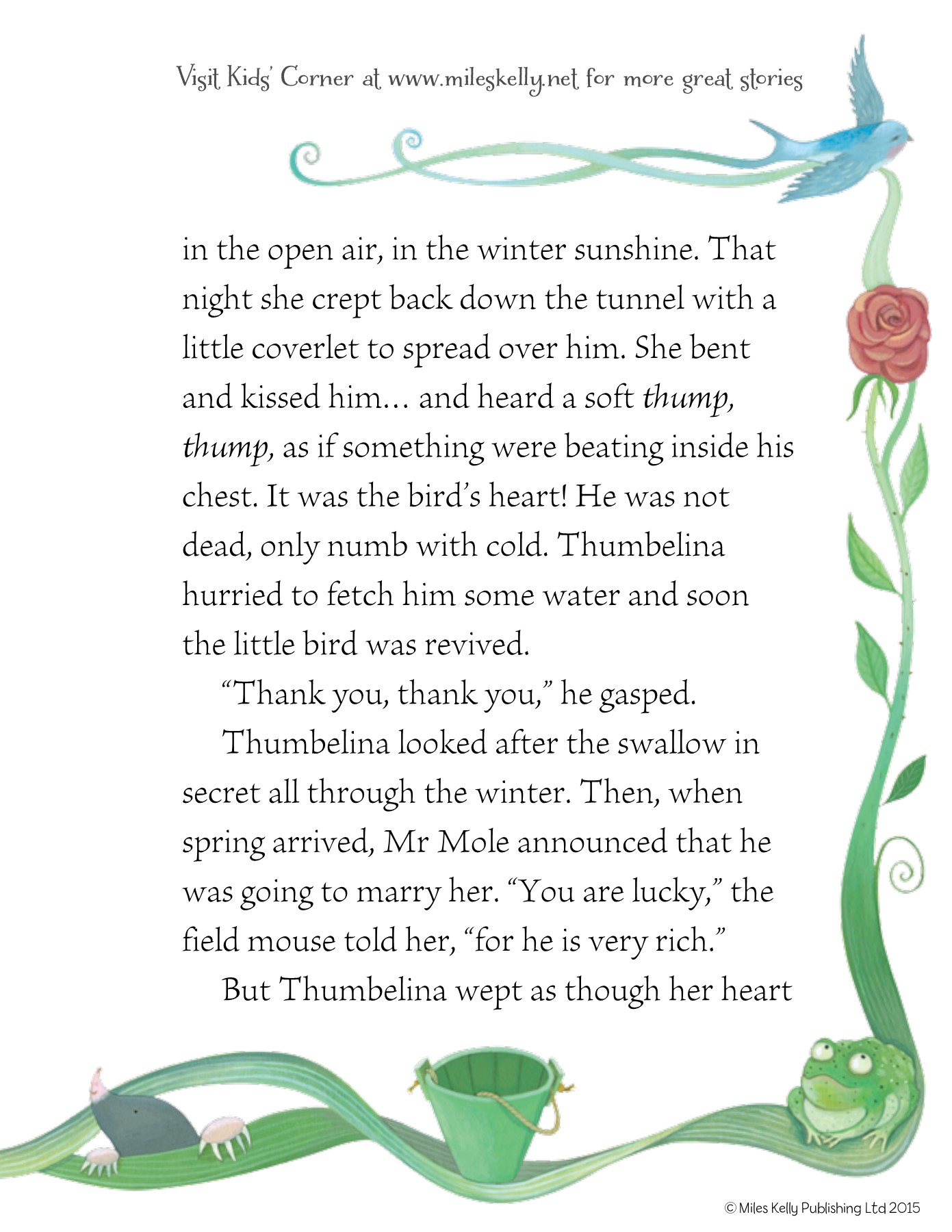 Thumbelina ห้องสมุดเฉลิมพระเกียรติ ๕๐ พรรษาอำเภอกะทู้ Page 10