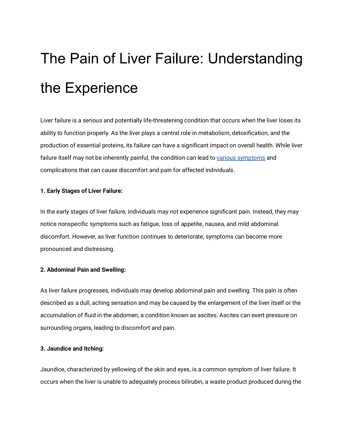 The Pain of Liver Failure_ Understanding the Experience Genelia