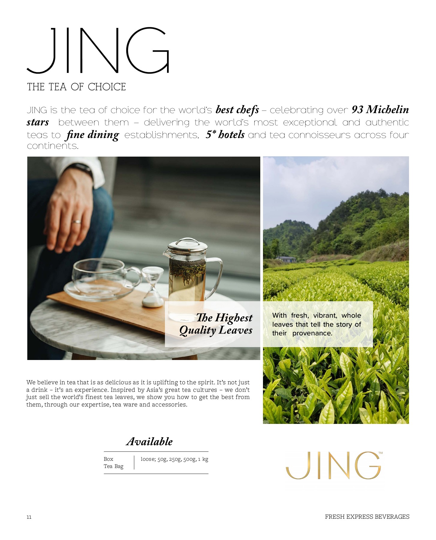 Fresh Express Beverage Catalogue 2021 Page