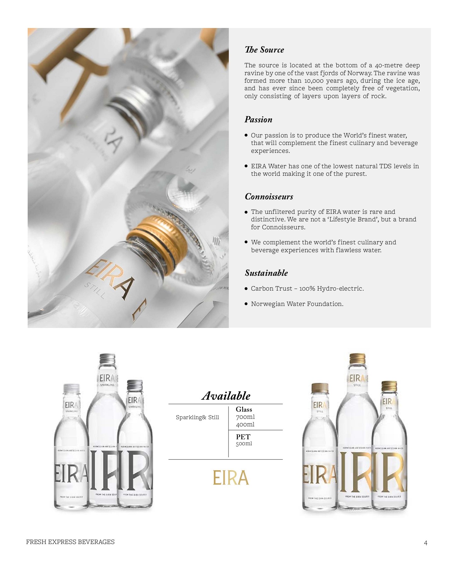 Fresh Express Beverage Catalogue 2021 Page