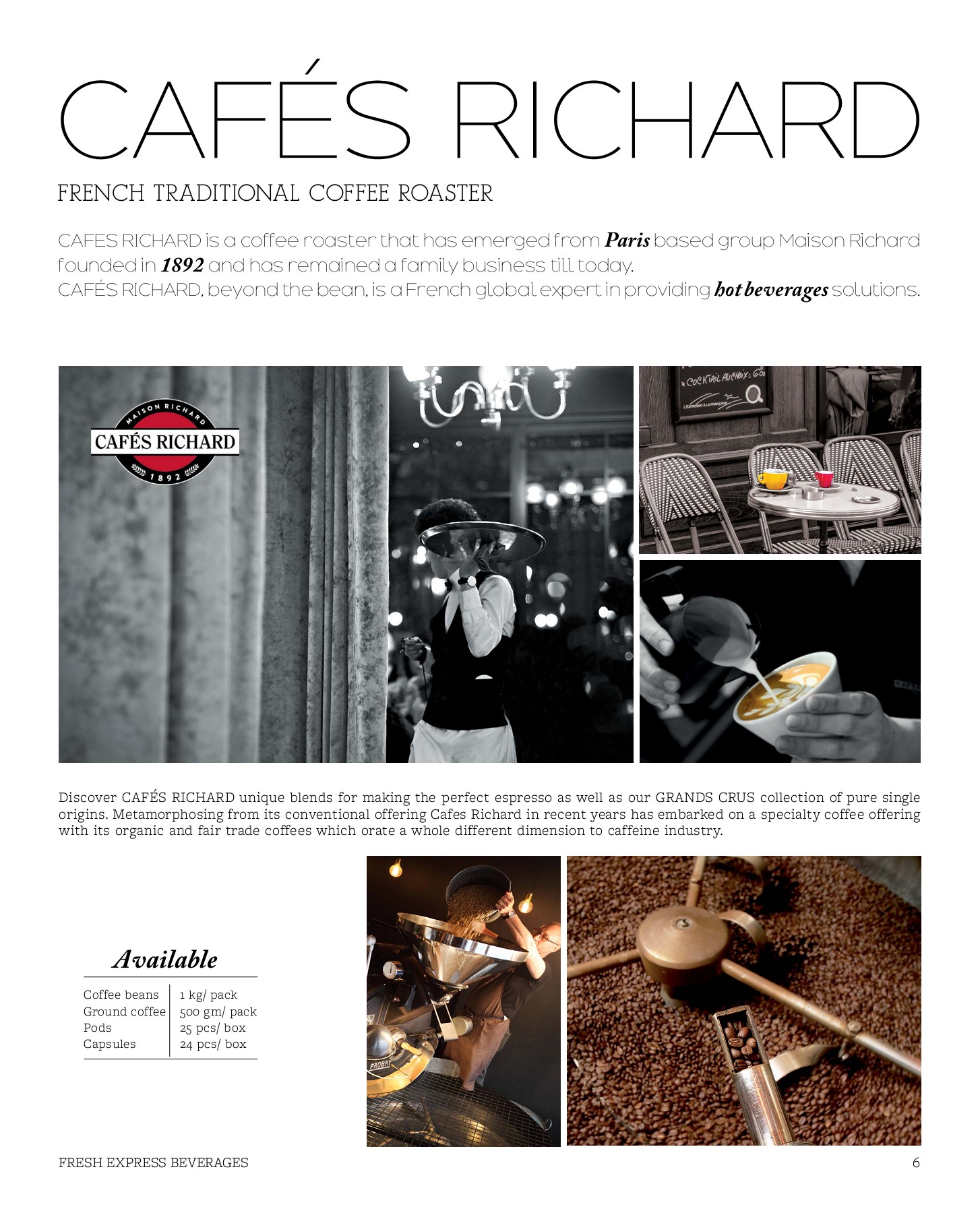 Fresh Express Beverage Catalogue 2021 Page