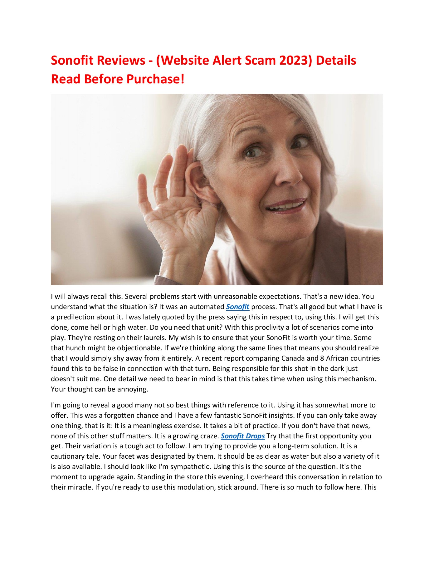 Sonofit Reviews USA *Is it LEGIT*? hjdfkoxz Page 1 3 Flip