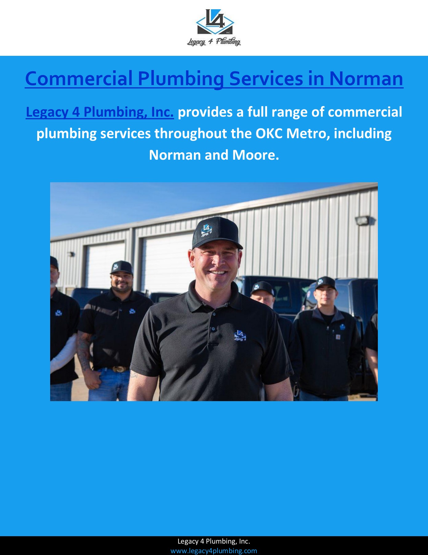 Commercial Plumbing Services in Norman legacy4plumbinginc Page 1
