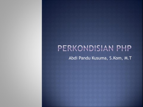 3.Perkondisian-I