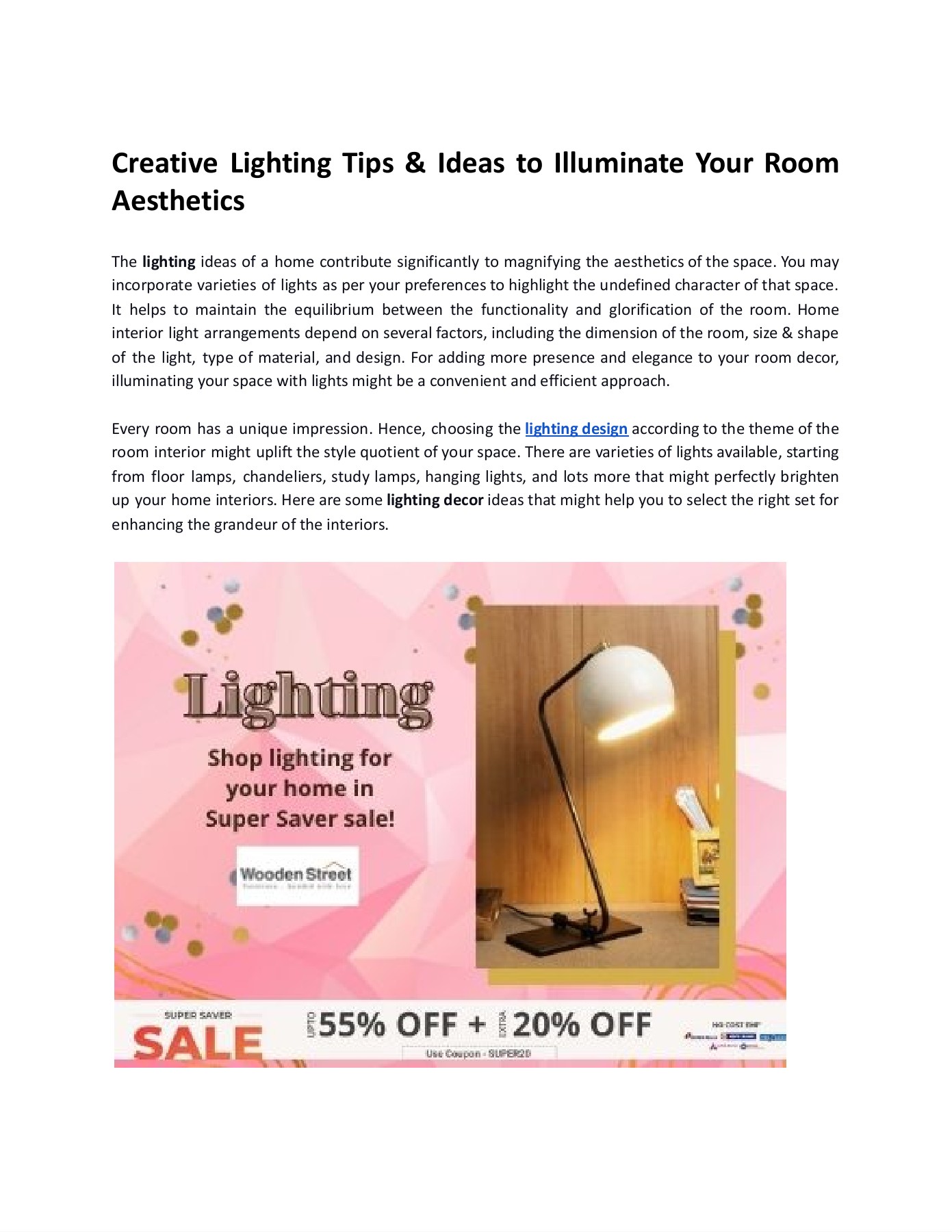 Shop Lighting Online from WoodenStreet Mohit Official Page 1 3