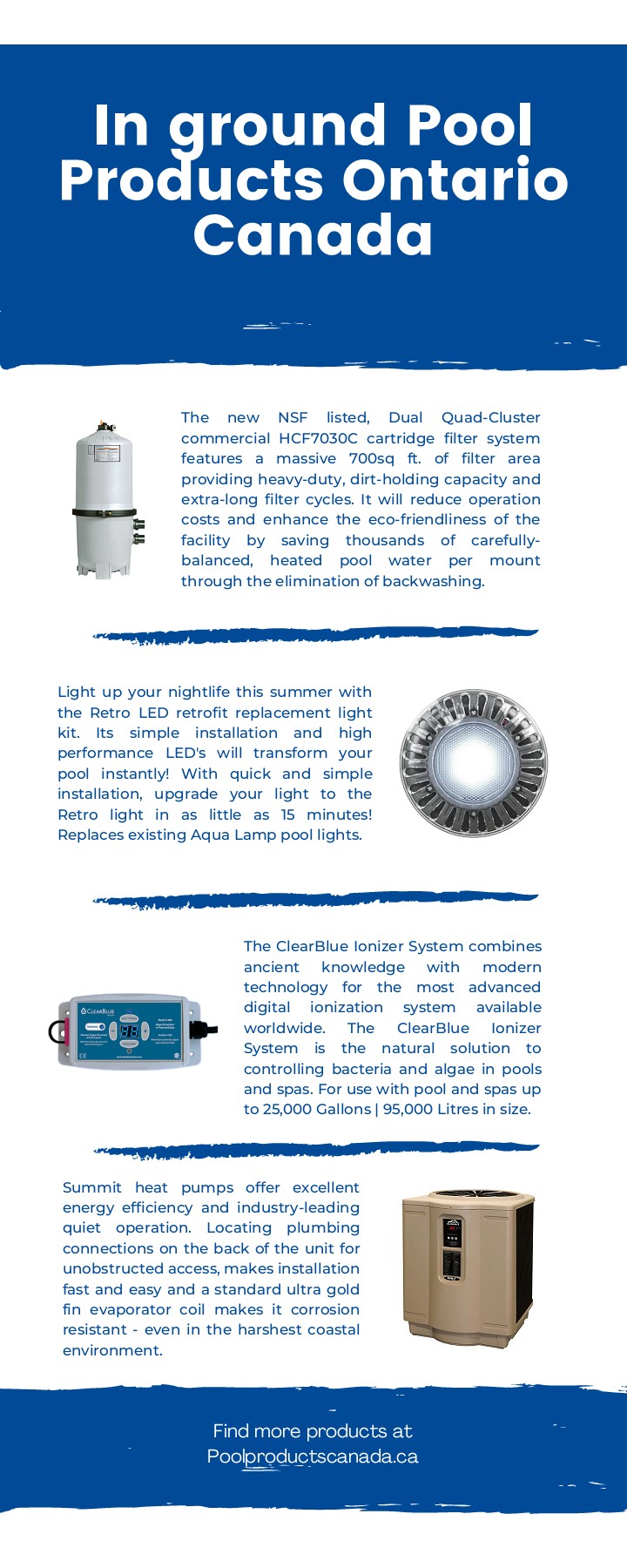 In ground Pool Products Ontario Canada Pool Products Canada Page 1