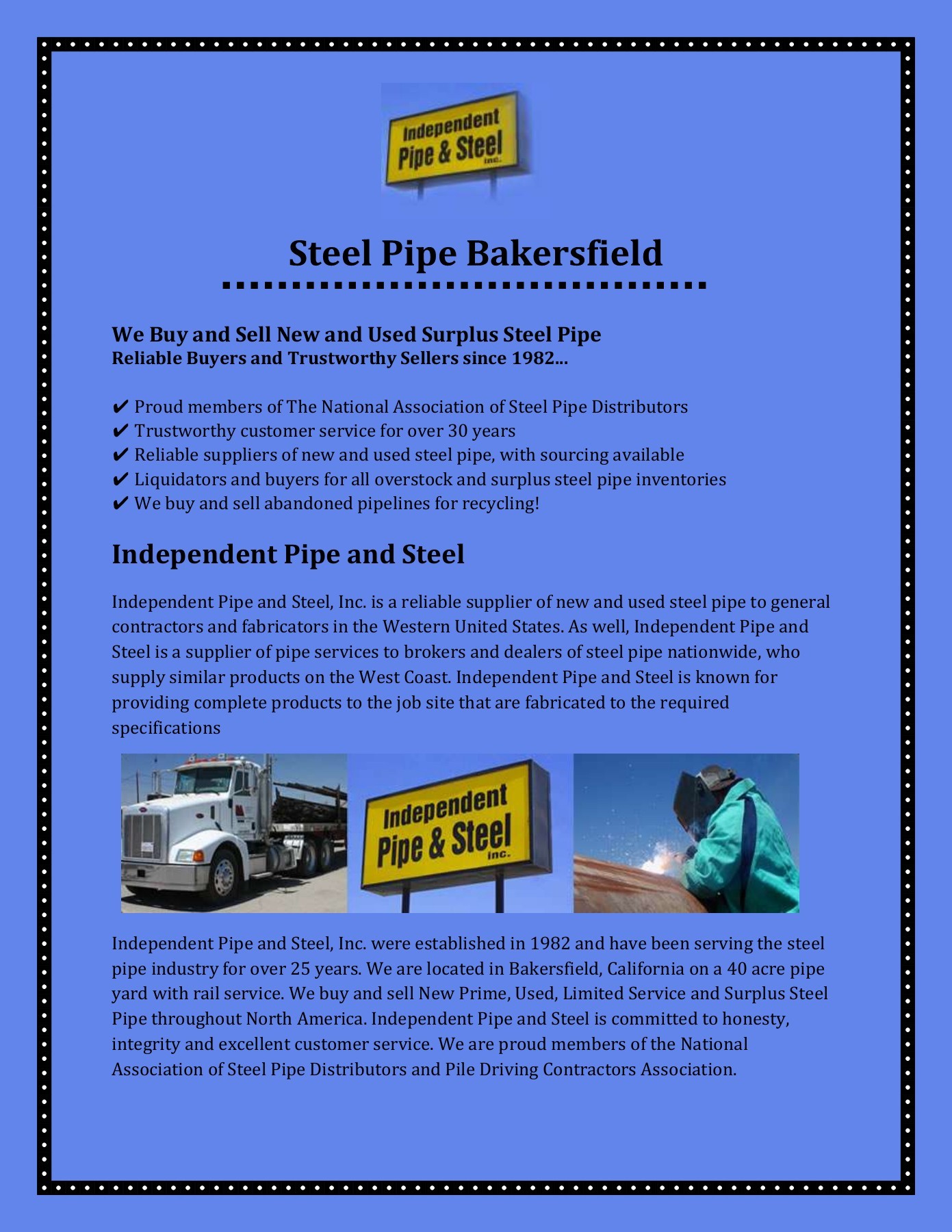 Steel Pipe Bakersfield indps Page 1 3 Flip PDF Online PubHTML5