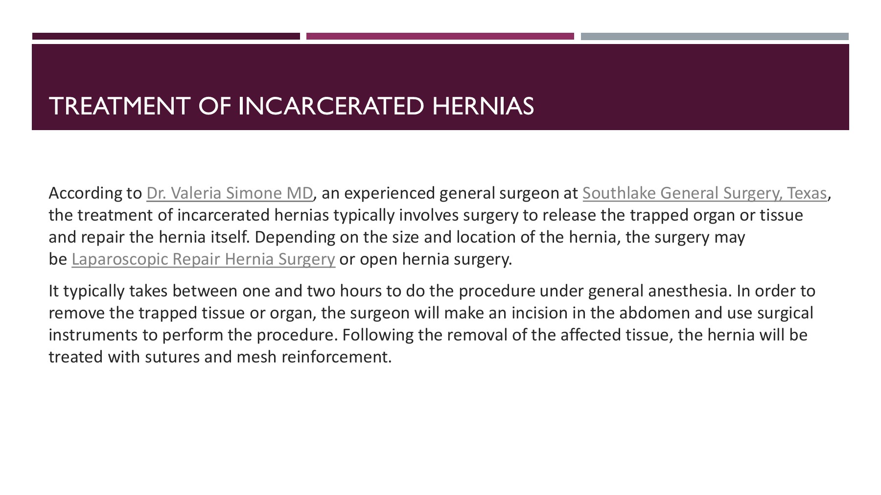 Incarcerated Hernia – Symptoms and Treatment - Southlake General