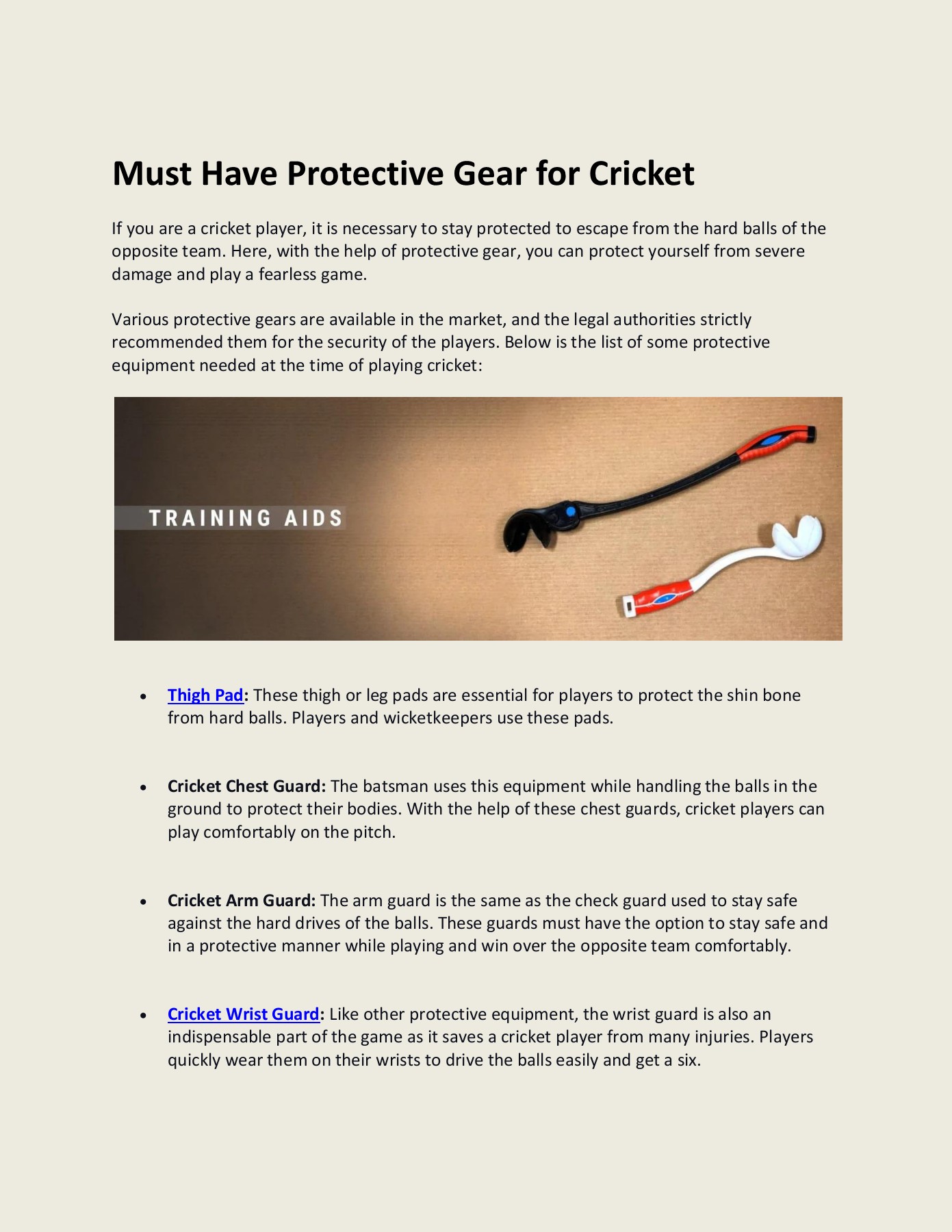 Must have protective gear for cricket AT SPORTS Page 1 2 Flip