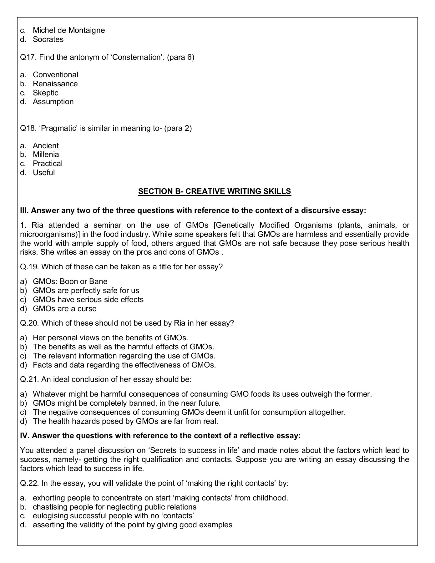 English Elective CBSE Sample Papers 202122 Class 12 Full Marks Pvt