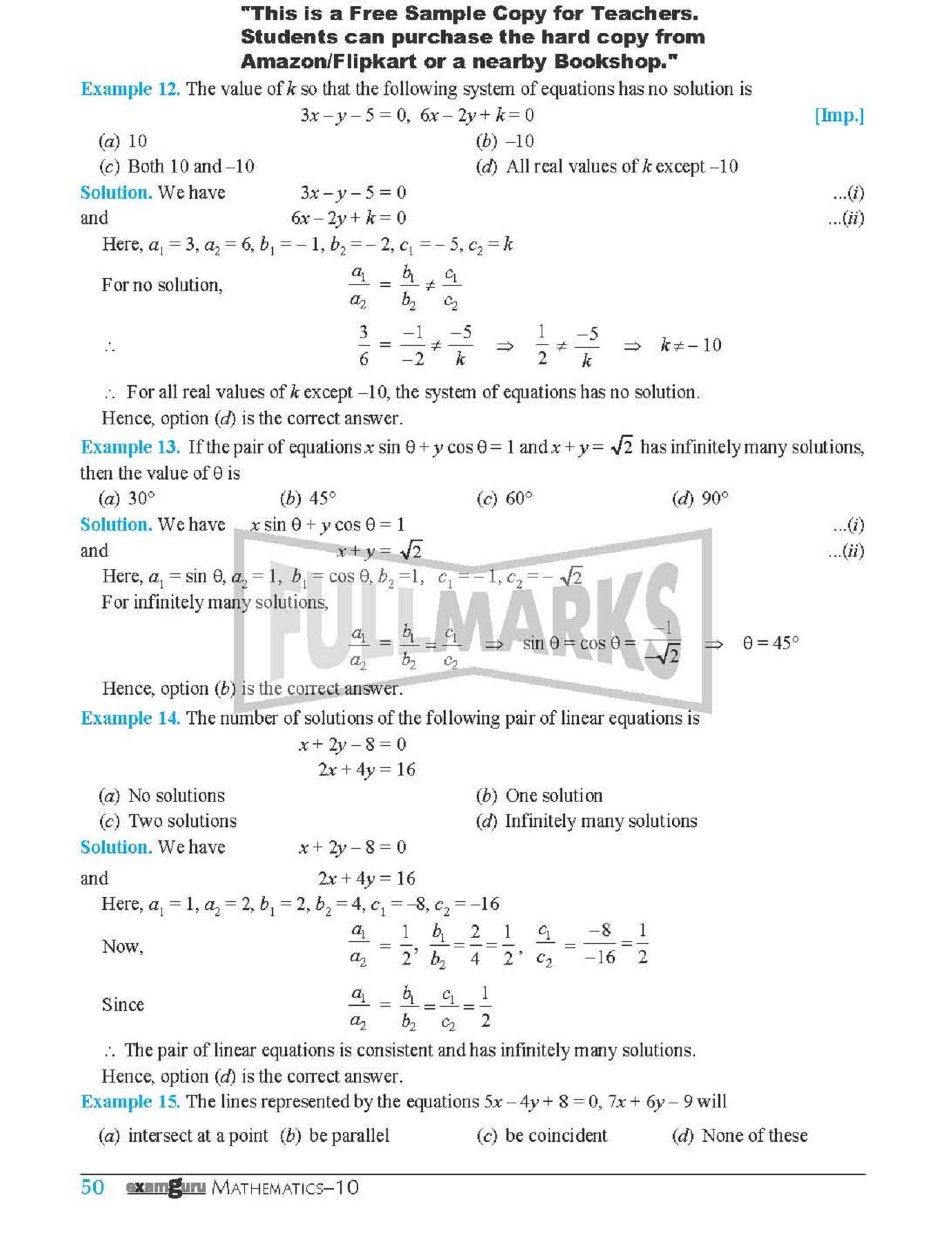 Examguru Mathematics (Standard) Question Bank With Sample Papers Term-1 ...