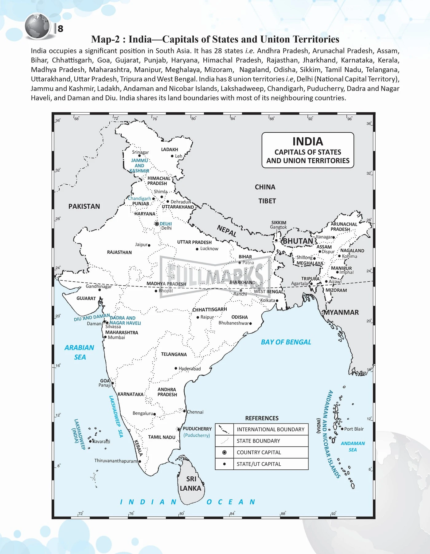 Mapbook Class 9 Active Map Practice Book Class 9 (Geography & History) - Full Marks Pvt ...