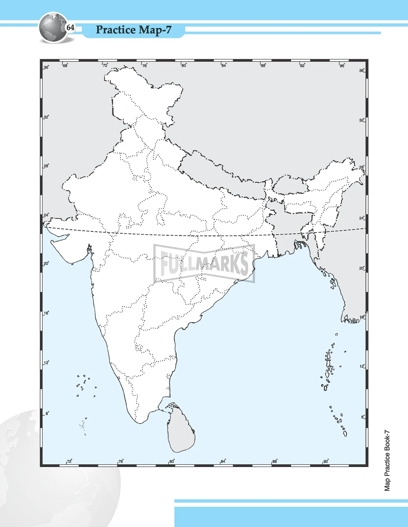 Active Map Practice Book Class 7 (Geography & History) - Full Marks Pvt ...