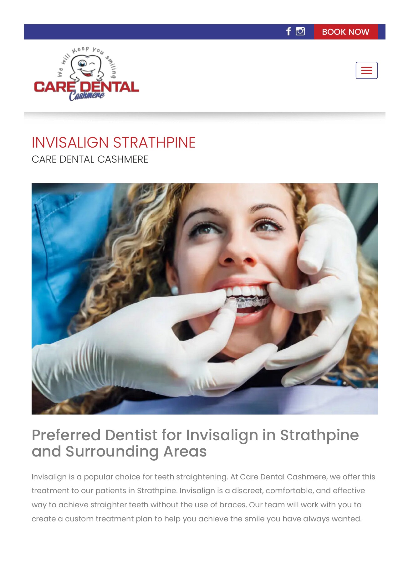 Invisalign Strathpine Care Dental Cashmere Page 1 5 Flip PDF