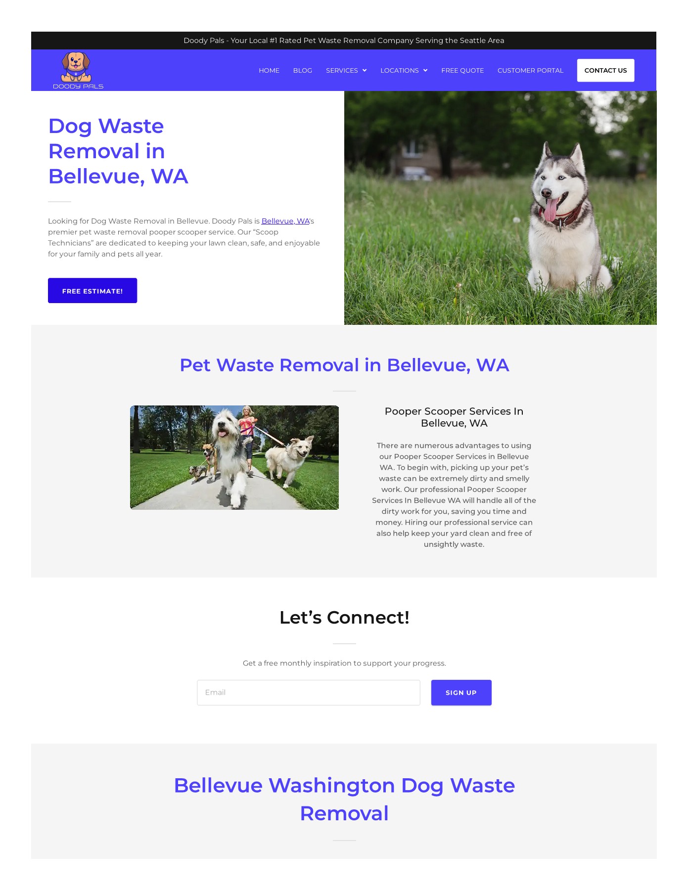 Best pet waste removal in Bellevue Poop Scoop Company Page 1 2