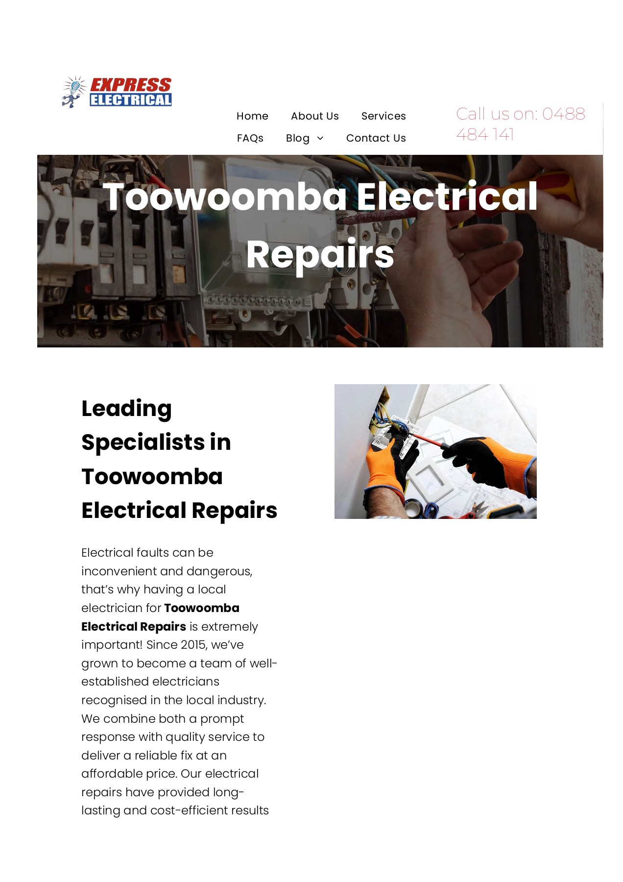 Toowoomba Electrical Repairs Toowoomba Electrical Repairs Page 1