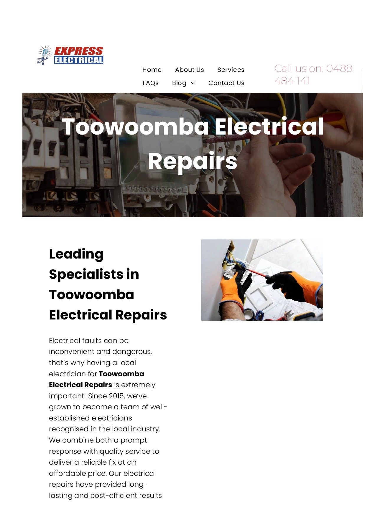 Toowoomba Electrical Repairs Express Electrical Page 1 4 Flip