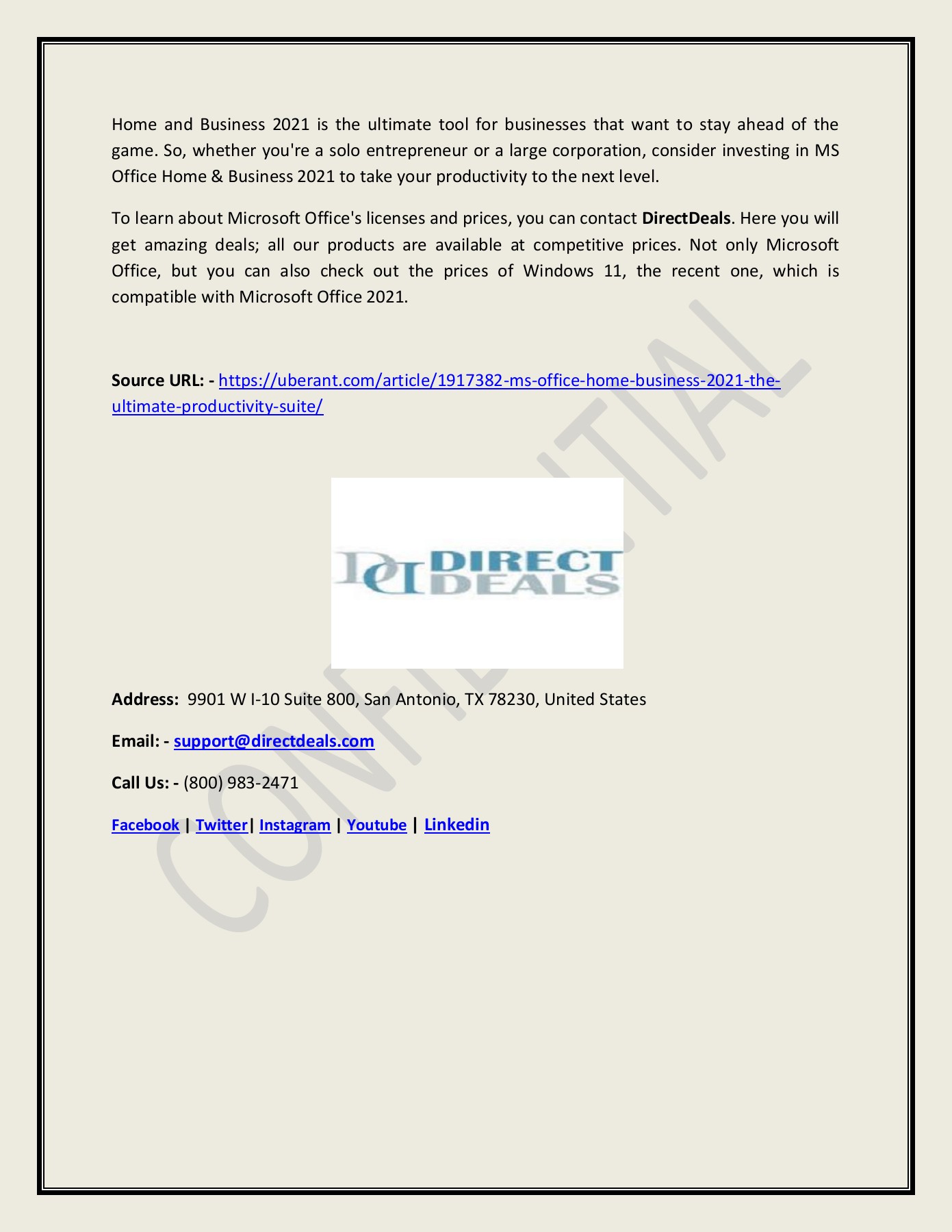 MS Office Home & Business 2021 The Ultimate Productivity Suite