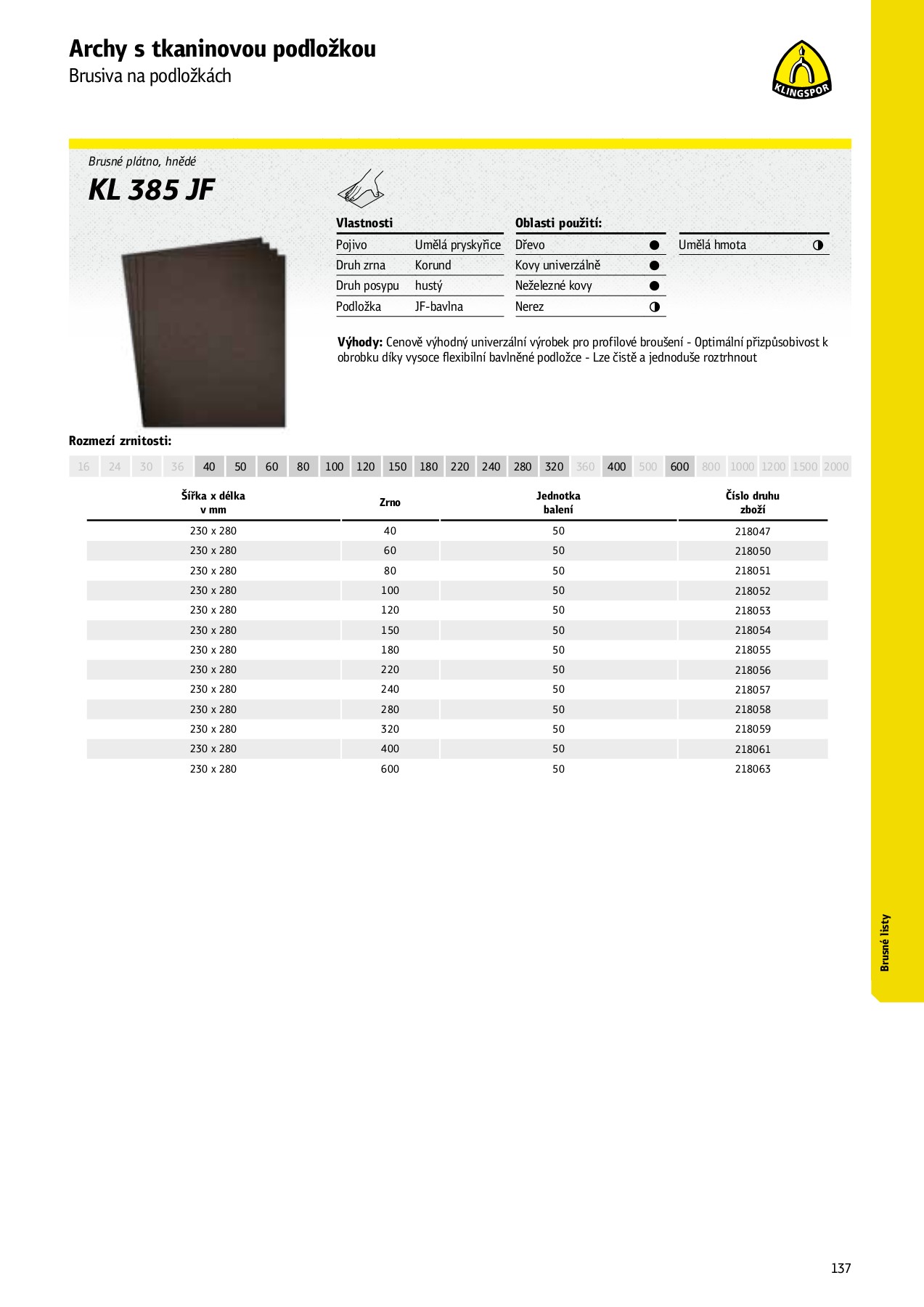 JOW_SK_klingspor admin Stránka 137 Překlopení PDF online PubHTML5