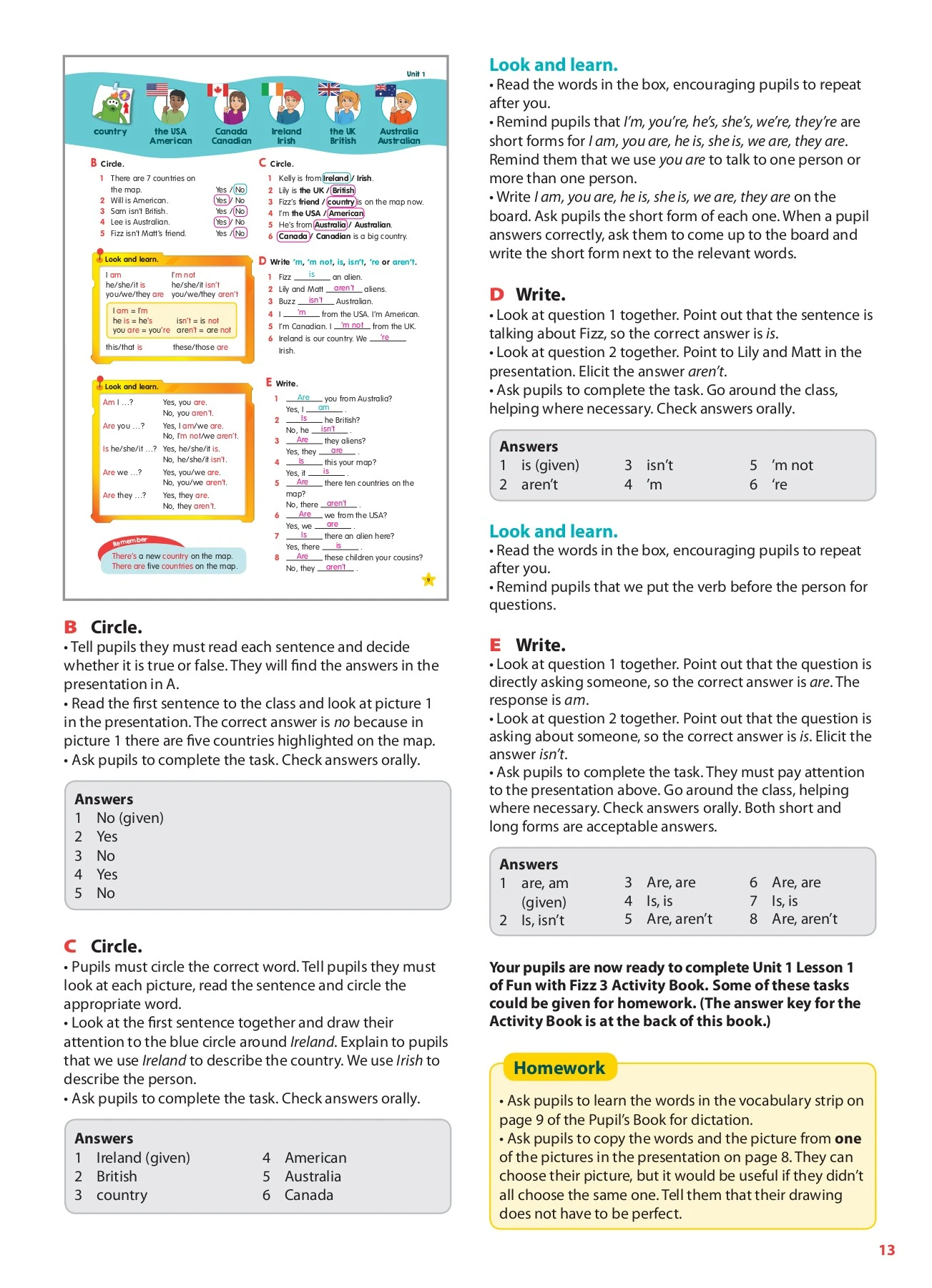 The Fizz Worksheet.pdf Fun with Fizz_3_Teacher's book - EUROLIBRA - Page 5 | Flip PDF Online ...