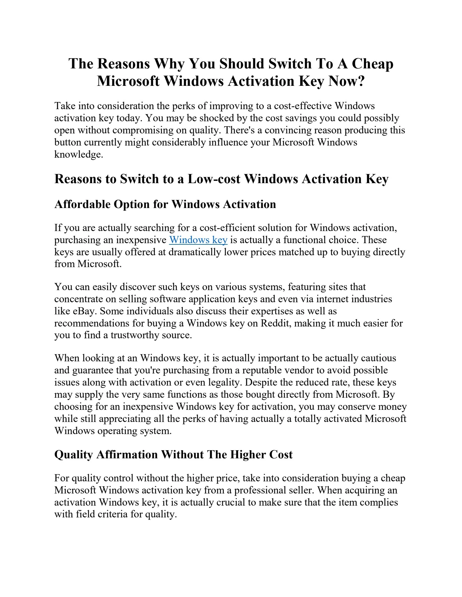 The Reasons Why You Should Switch To A Cheap Microsoft Windows ...