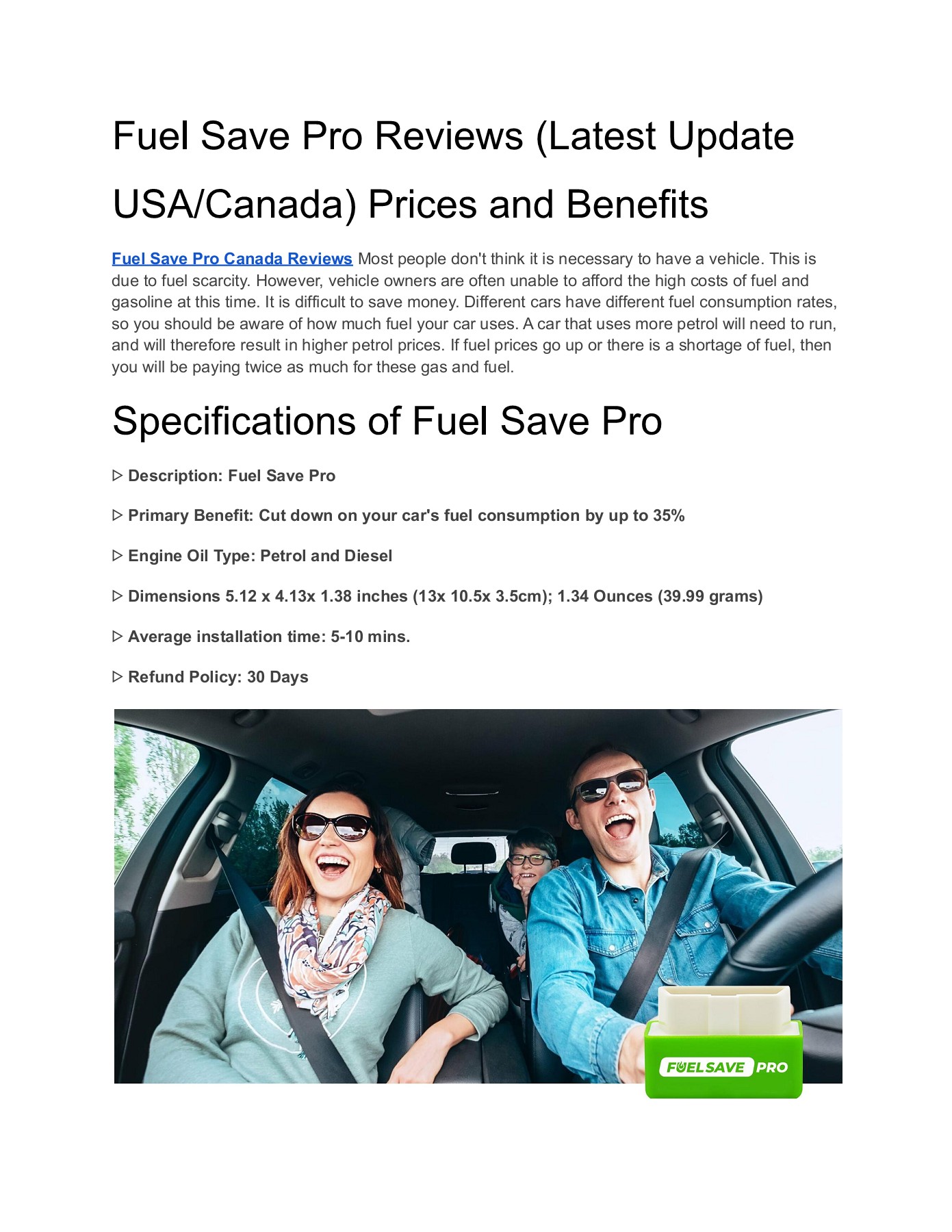Fuel Save Pro Advanced Fuel Saver fuelsaveprobuy Page 1 6 Flip