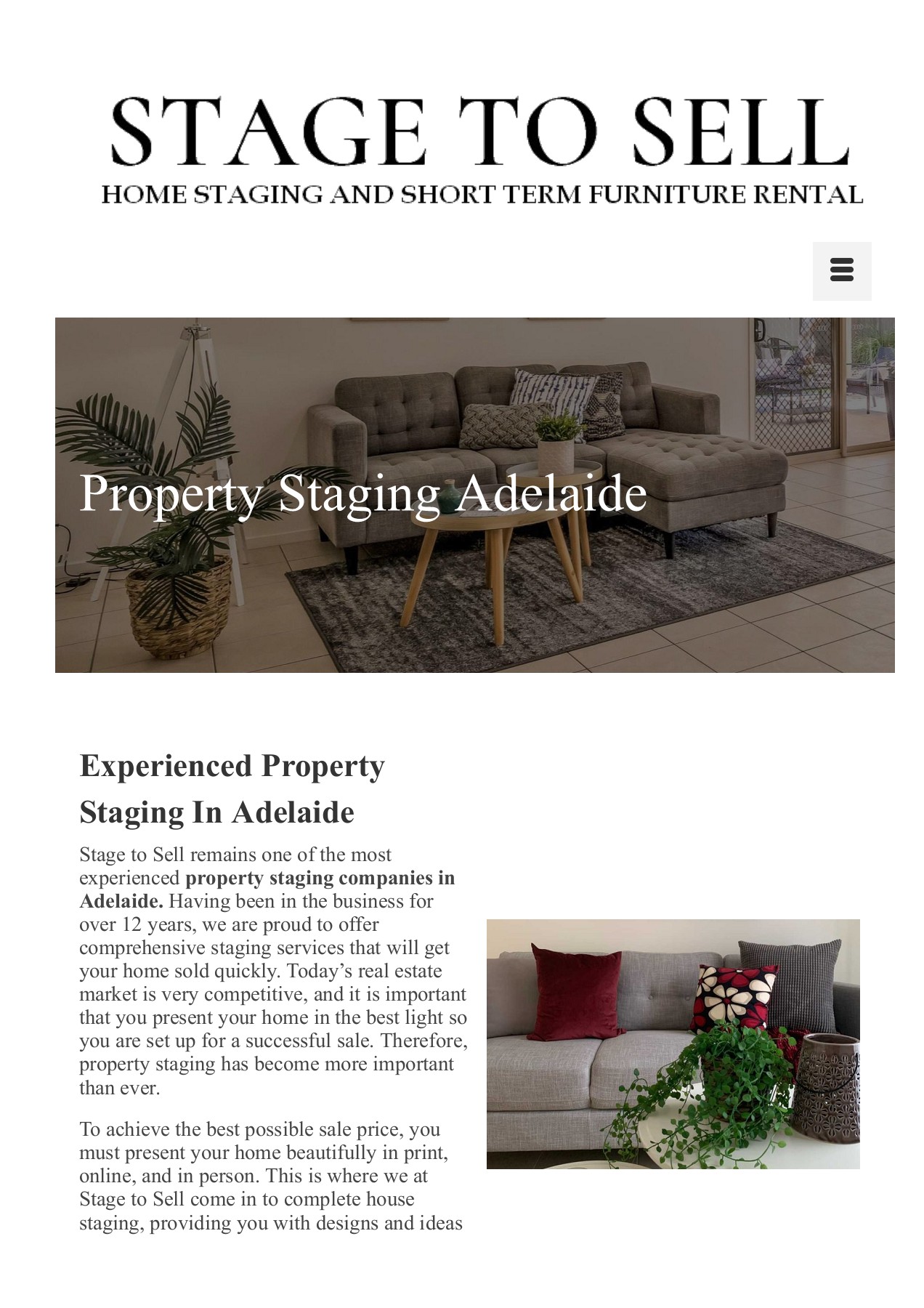 Property Staging Adelaide Stage to sell Page 1 4 Flip PDF
