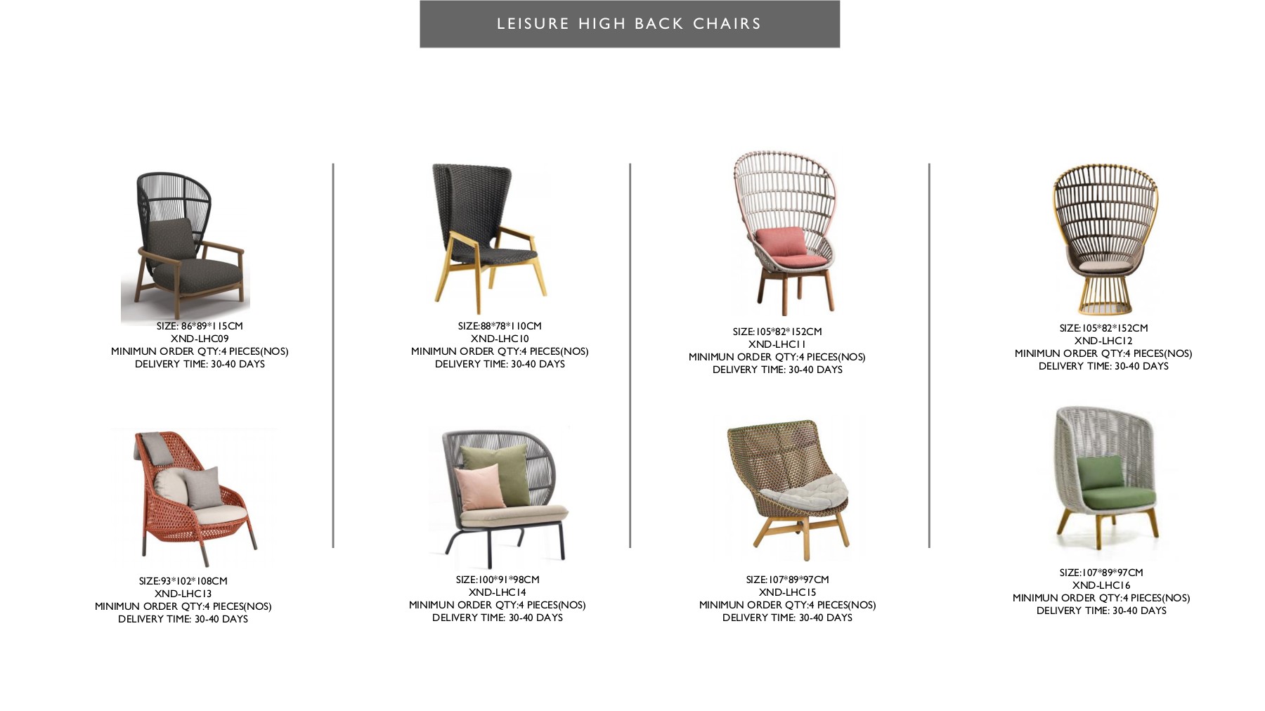 FOSHAN XANADU OUTDOOR LIVING FURNITURE CATALOG anna Page 22 Flip