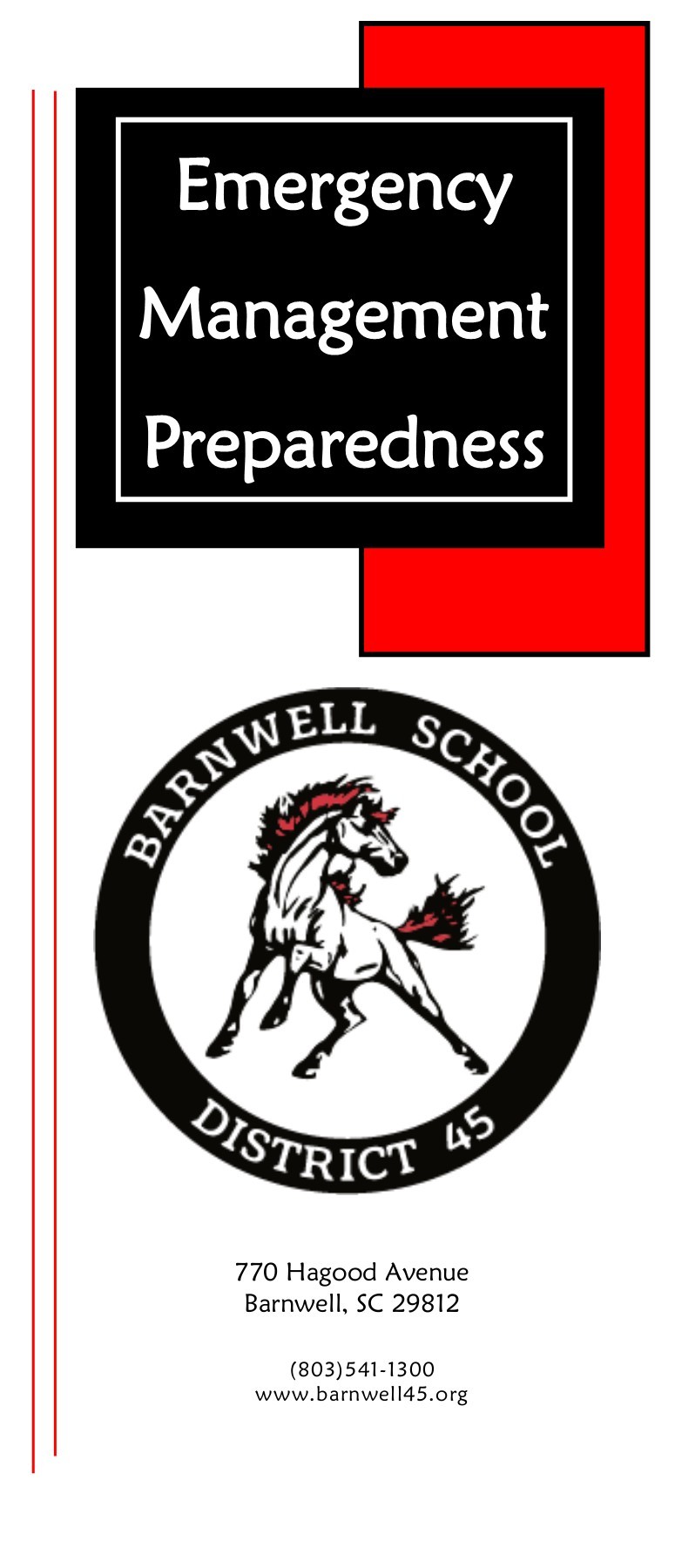 Barnwell 45 Emergency Preparedness Parent Brochure Online rwall