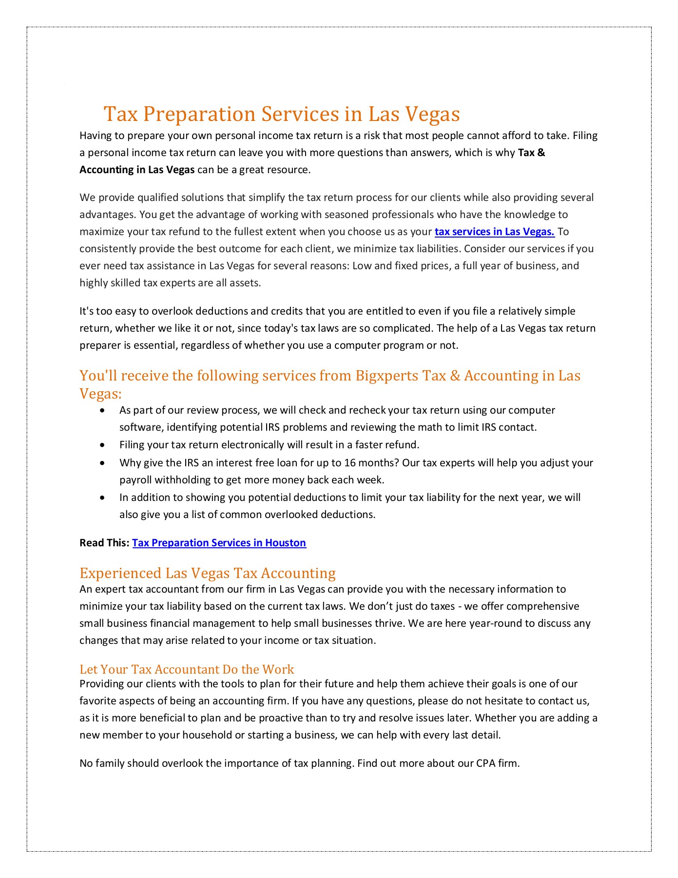 Personal Tax Preparation in Las Vegas Mason William Page 1 3