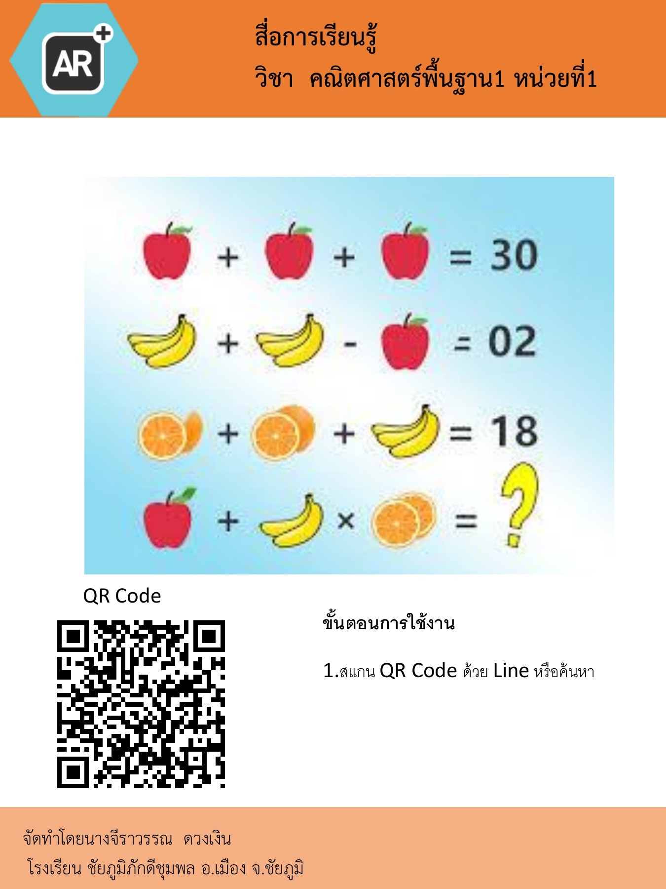 math m.1 - คุณครูจีราวรรณ ดวงเงิน - หน้าหนังสือ 1 - 4 | พลิก PDF ...