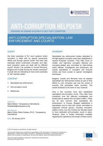 Anti-corruption_specialisation_Law_enforcment_and_courts_2014