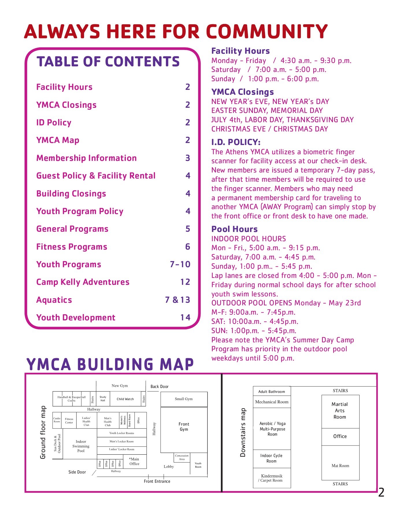 Athens YMCA Program Brochure 20162017 chris Page 2 Flip PDF