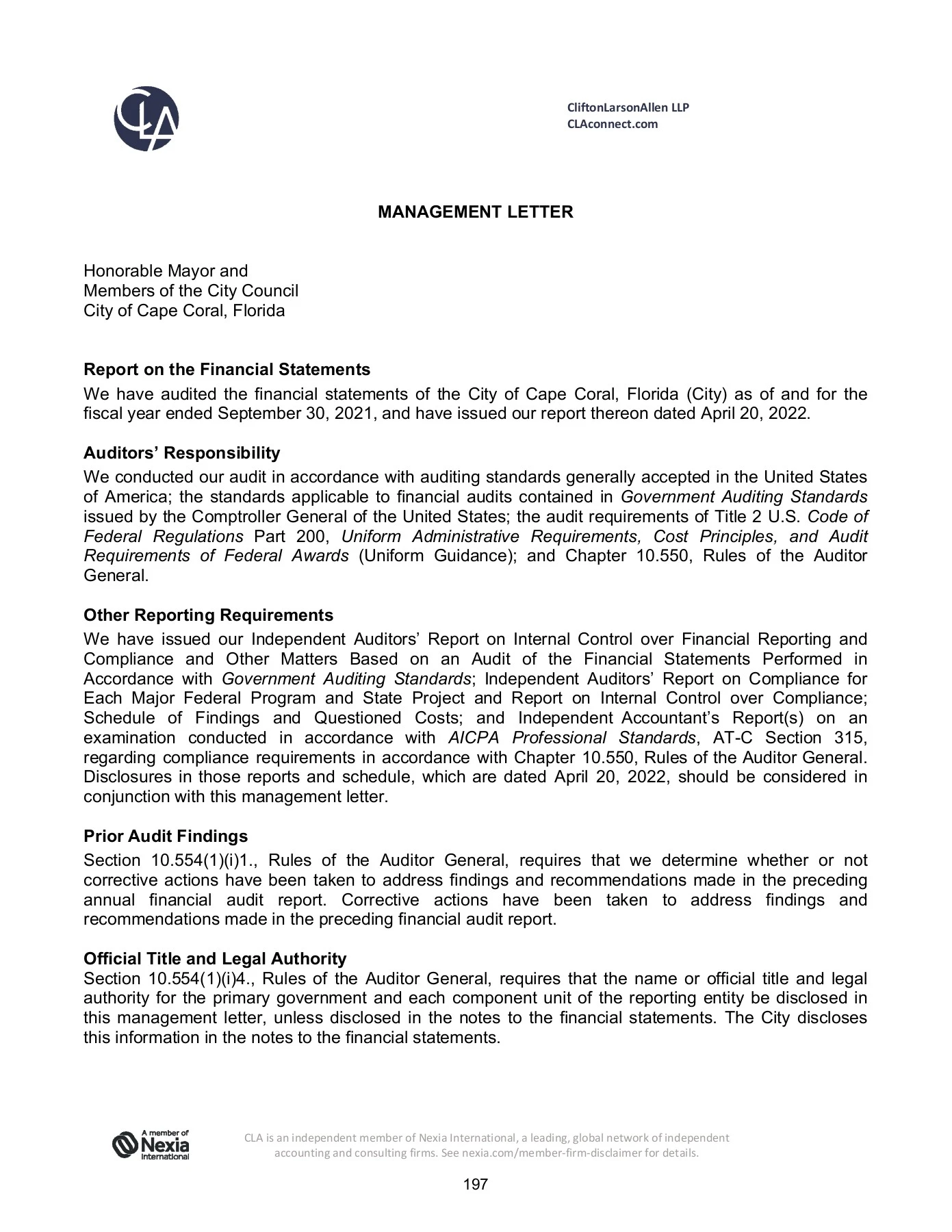 2021 ACFR - CapeCoral - Page 233 | Flip PDF Online | PubHTML5