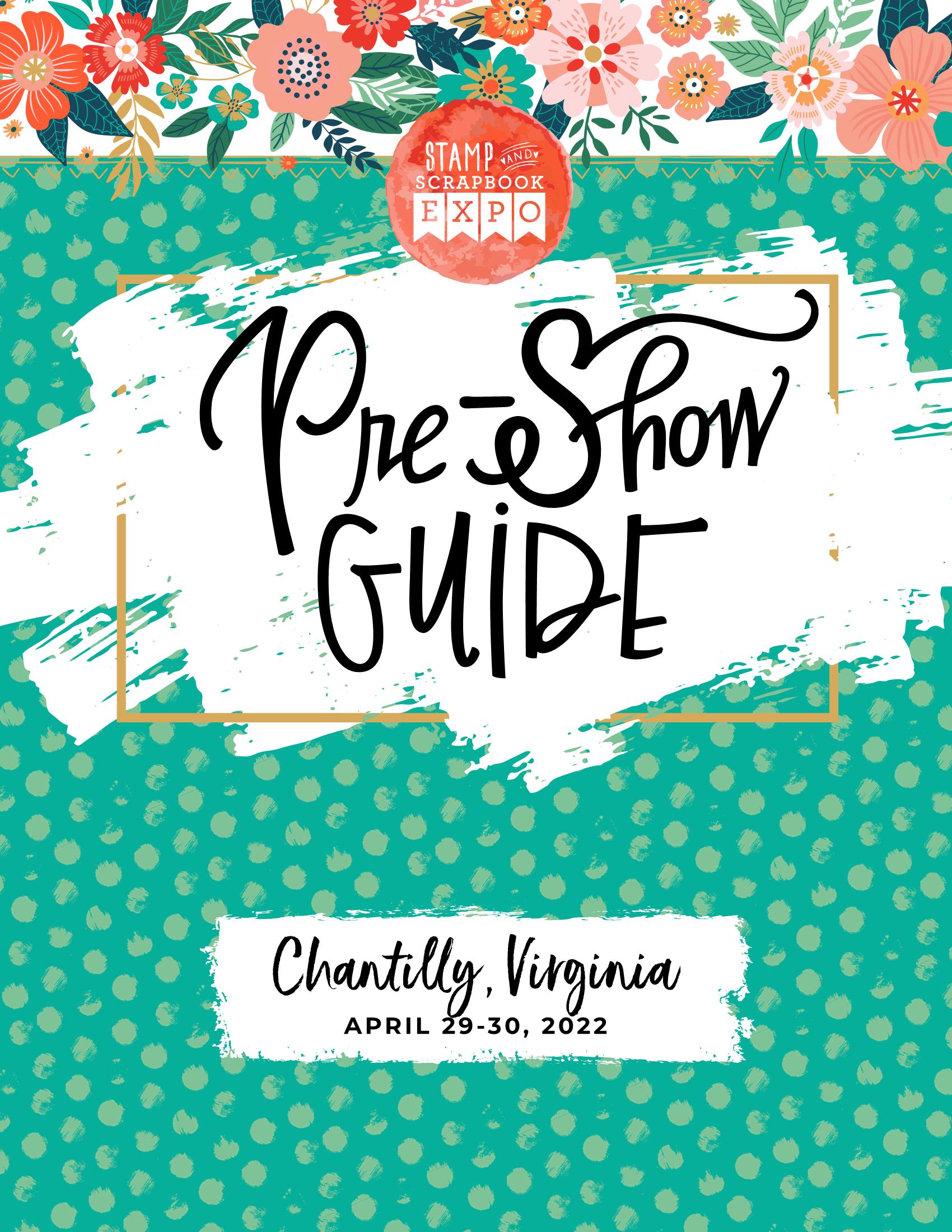 2022 Stamp & Scrapbook Expo Chantilly PreShow Guide Stamp