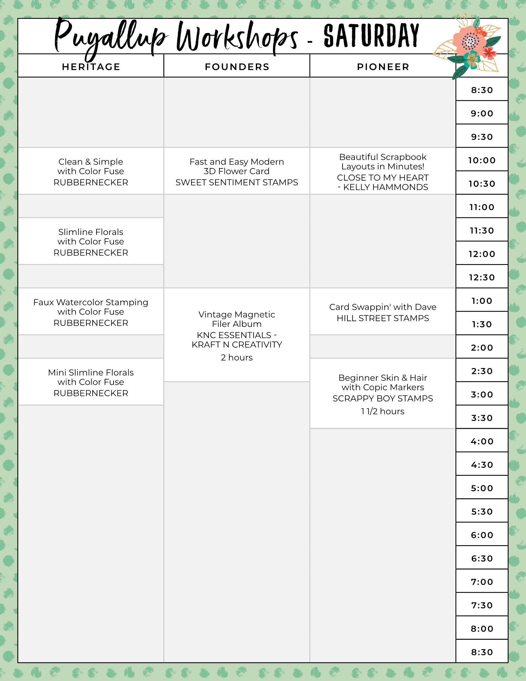 2022 Stamp & Scrapbook Expo Puyallup Show Guide Stamp & Scrapbook