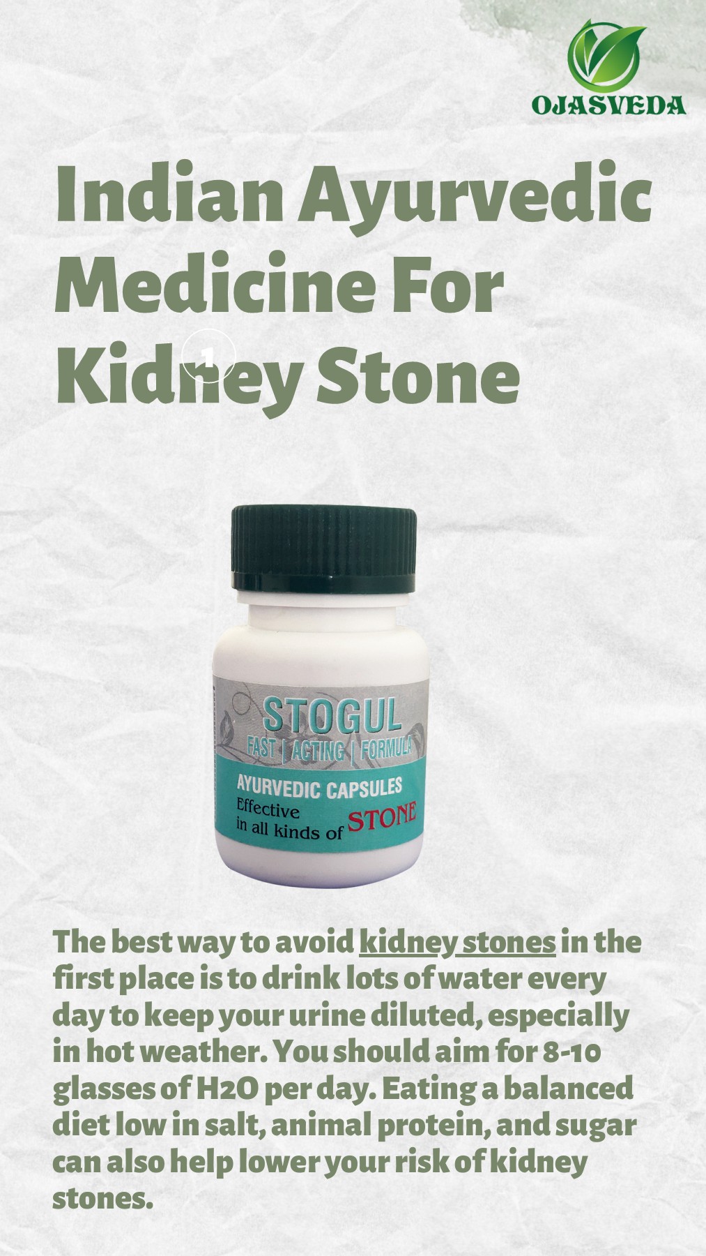 indian ayurvedic medicine For Kidney Stone ojas veda Page 1 1