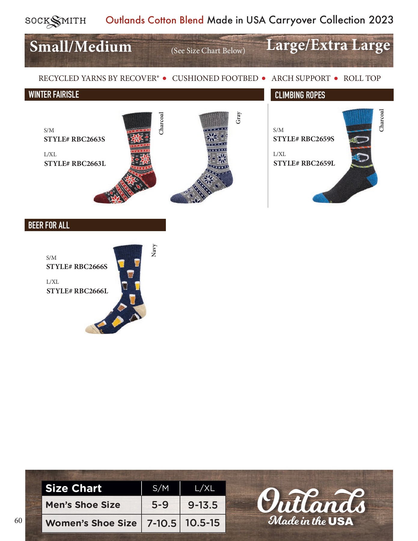 Socksmith Canada Carryover Catalog 2023 Howard Sobel Page 60 Flip