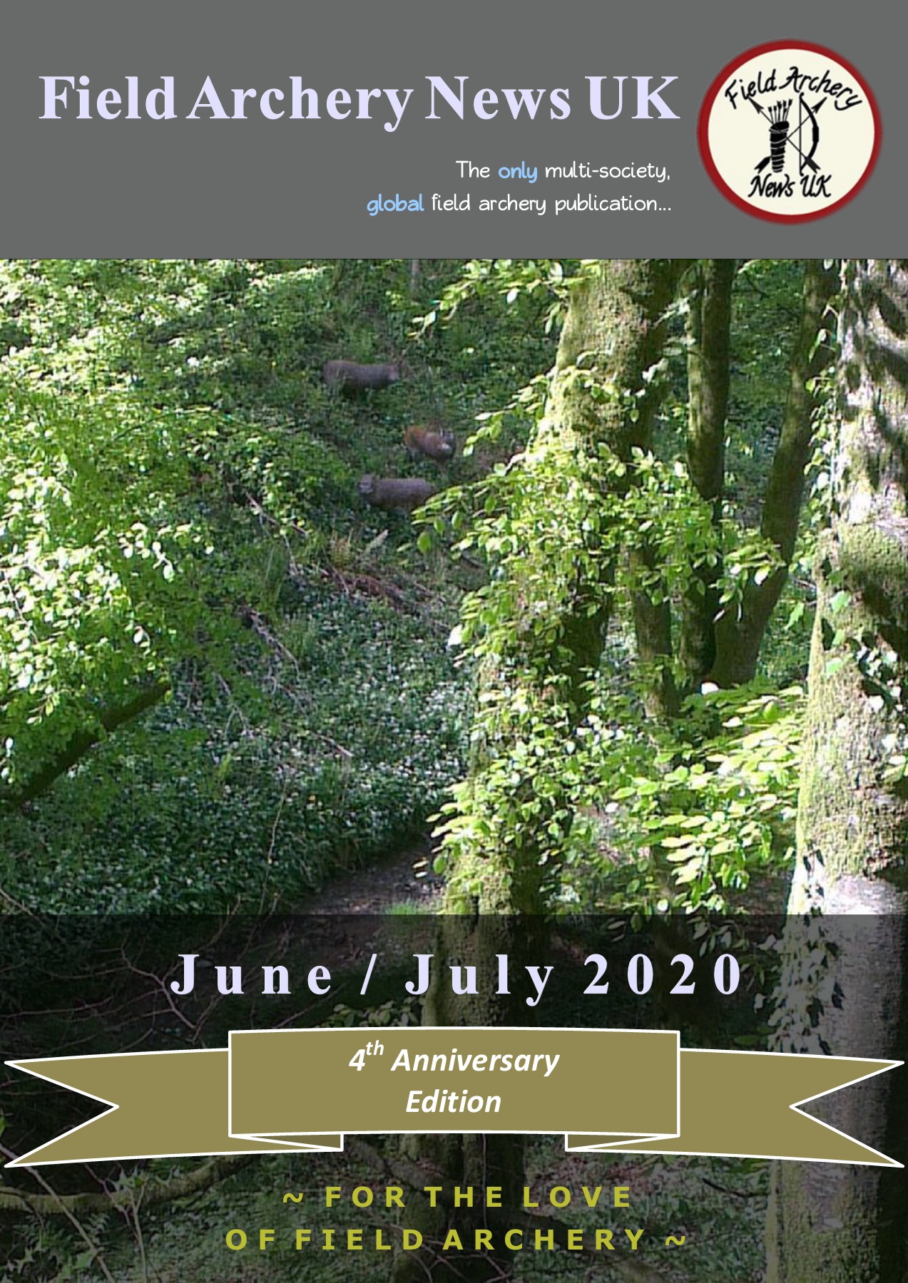 4th Anniversary Field Archery News UK magazine June/July 2020