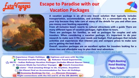 Vacation Packages - eurovoyages.net
