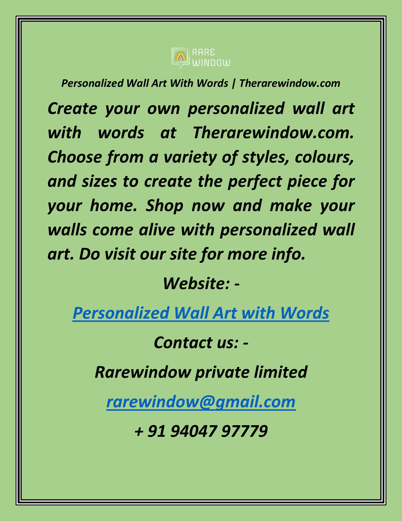 Personalized Wall Art With Words Therarewindow Therarewindow Page 1