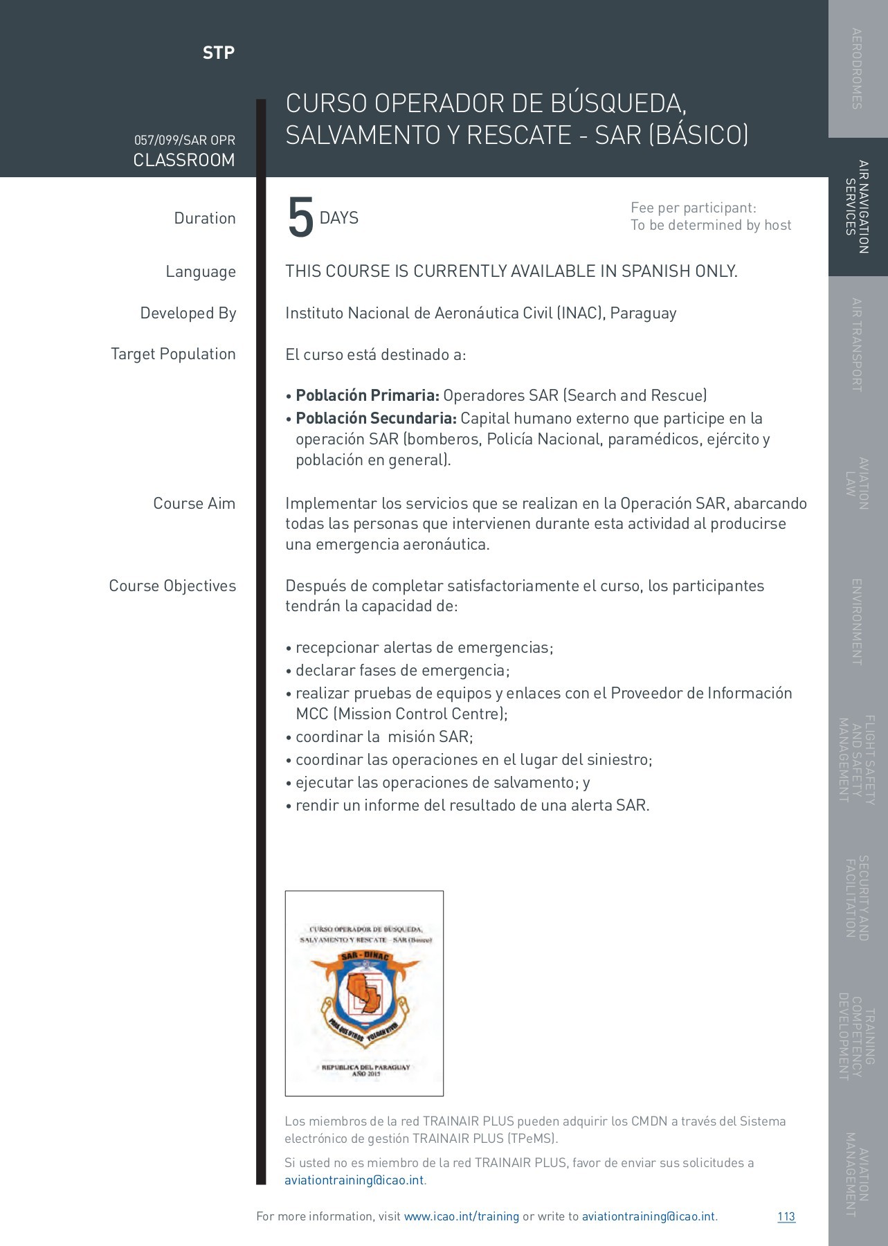 ICAO COurse Catalogue 2019_clone ICAO Global Aviation Training Page