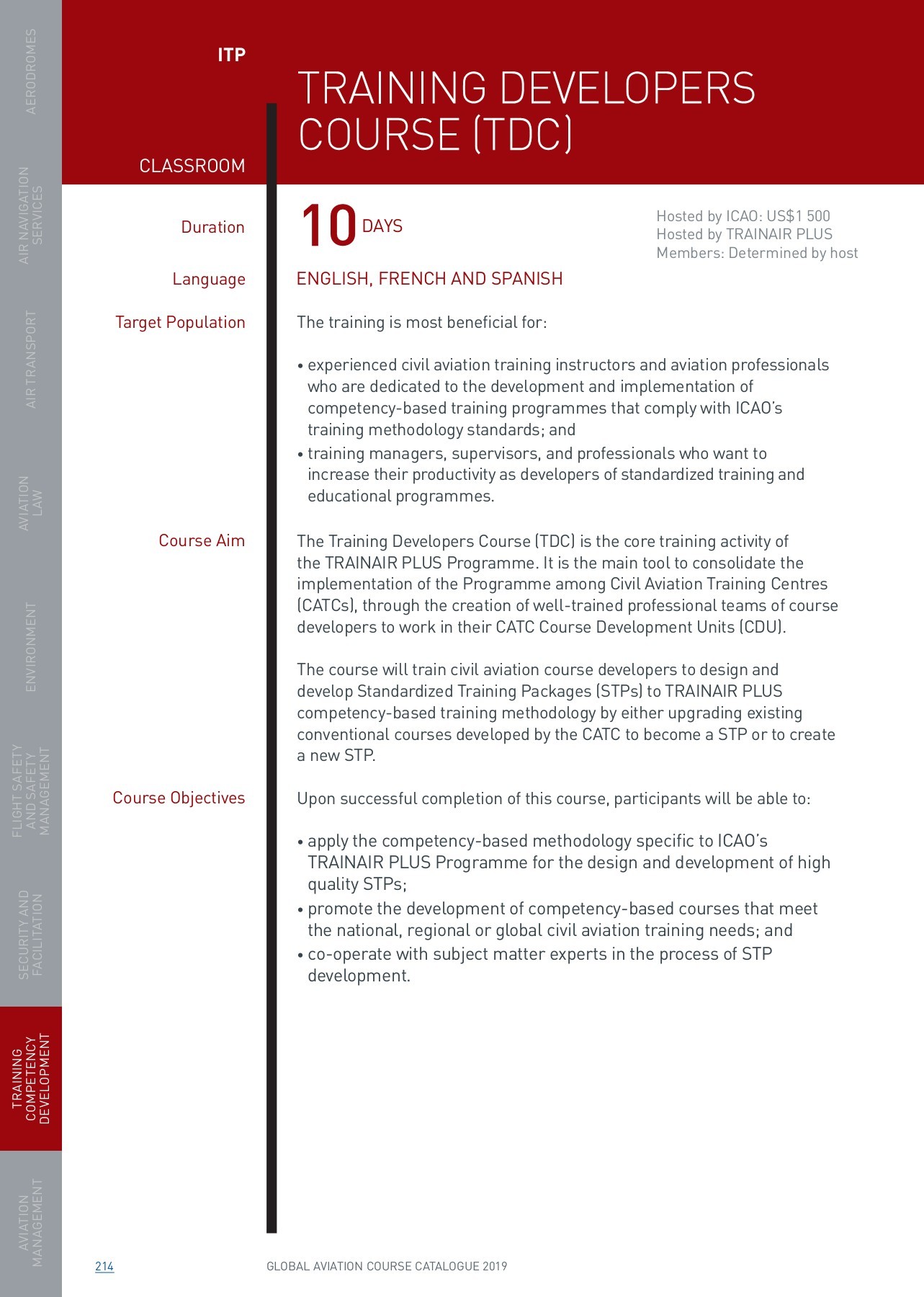 ICAO COurse Catalogue 2019_clone ICAO Global Aviation Training Page