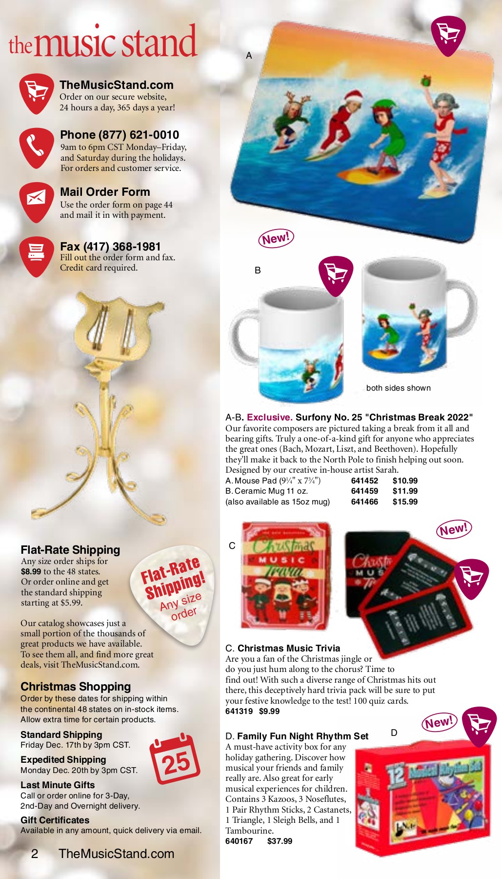 The Music Stand Holiday 2022 Music Gifts Catalog The Music Stand Page 2 Flip PDF Online
