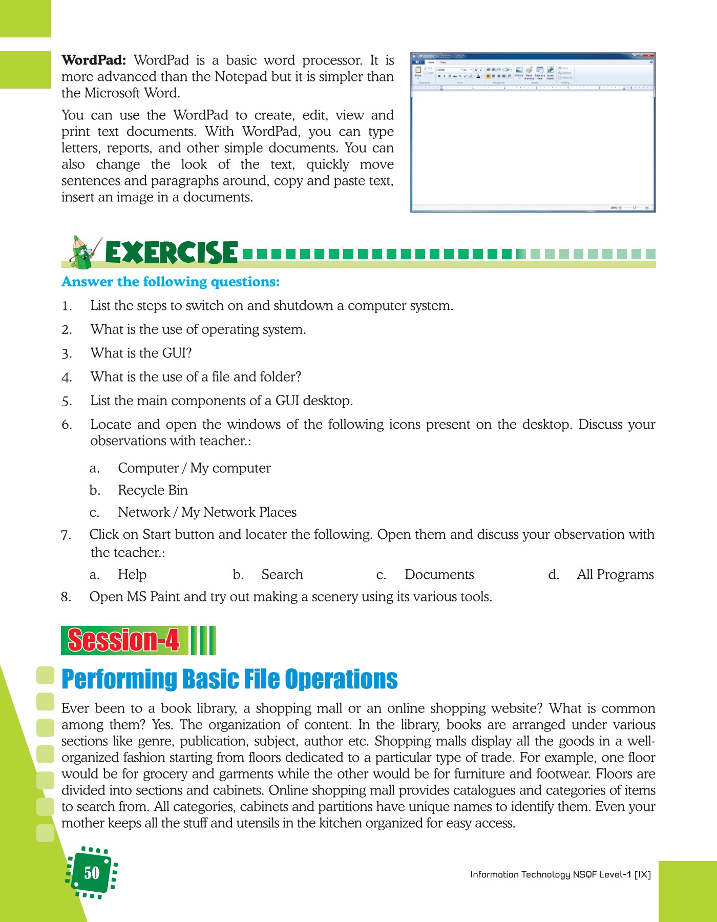 Information Technology CBSE Code 402 Class 9 Edusoft Delhi Page 