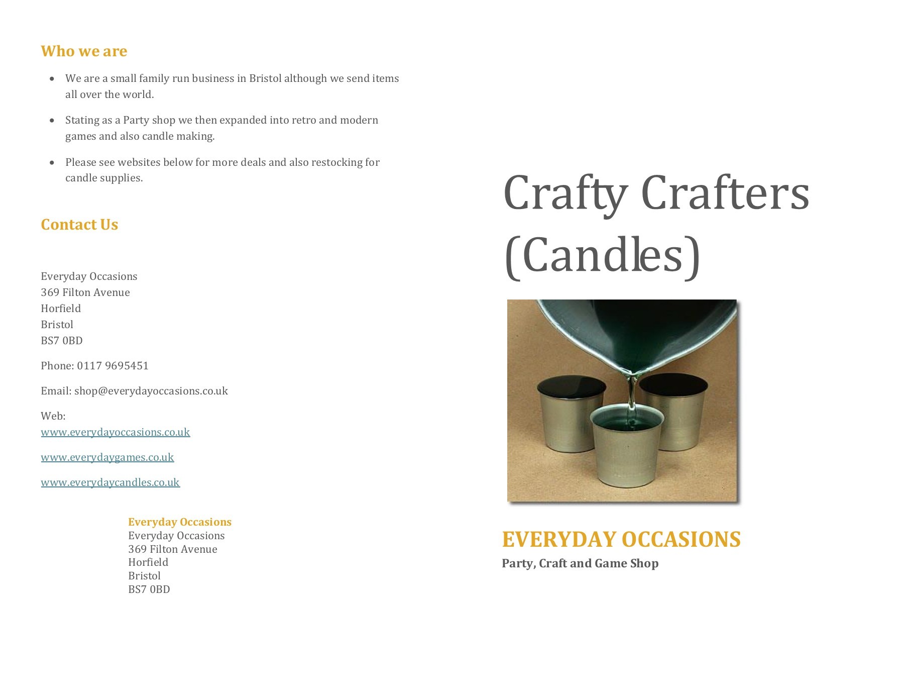 Crafty Crafters (Candles) Wayne J Carr Page 1 7 Flip PDF Online