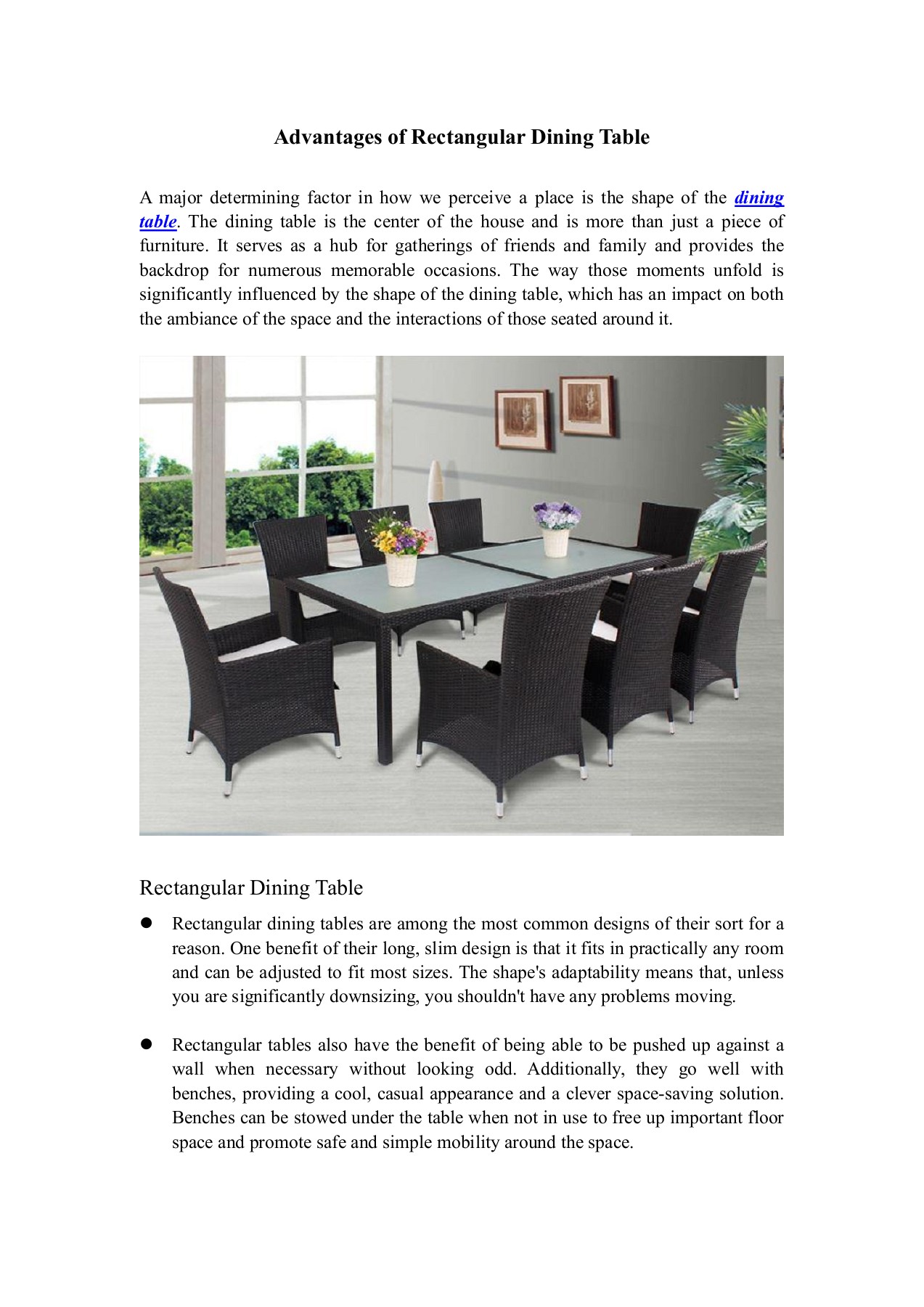 Advantages of Rectangular Dining Table trade_global2022 Page 1 2