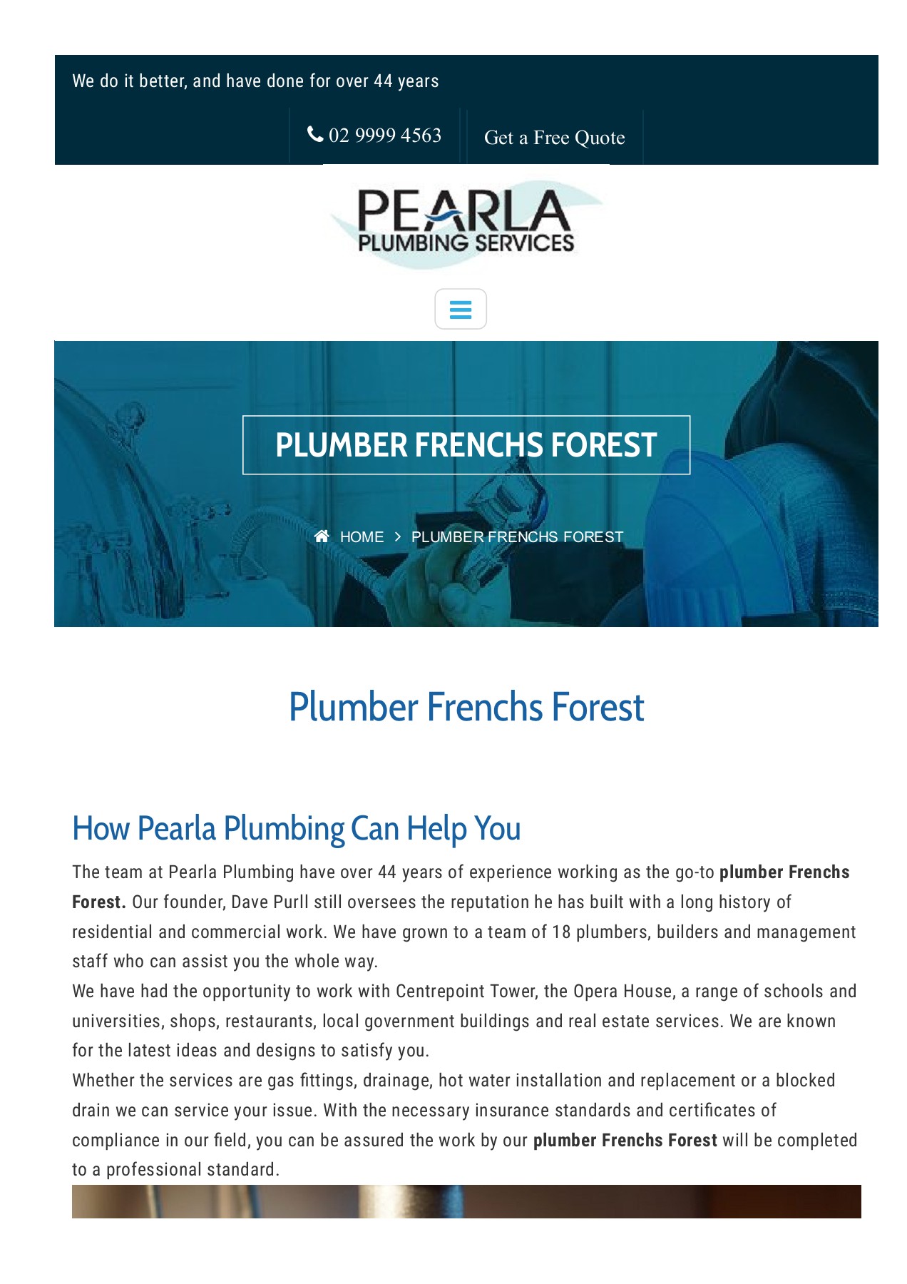 Plumber frenchs forest Pearla Plumbing Page 1 4 Flip PDF Online