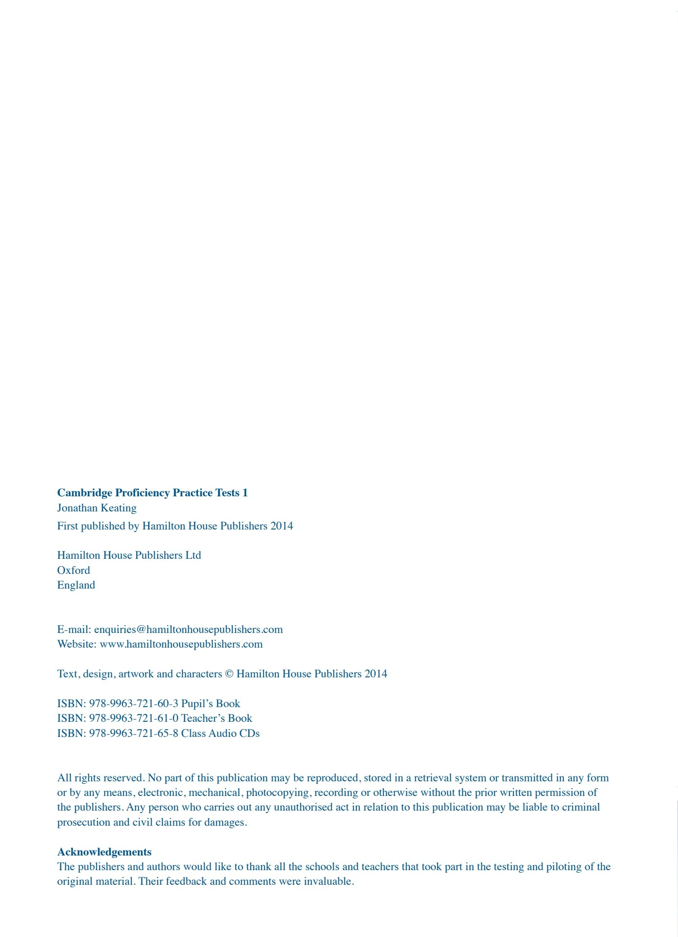 Cambridge Proficiency Practice Tests 1 sample