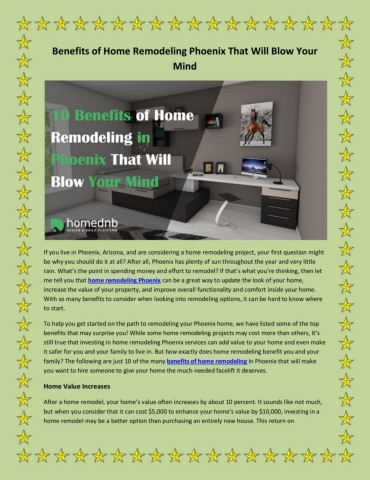 Benefits of Home Remodeling Phoenix That Will Blow Your Mind